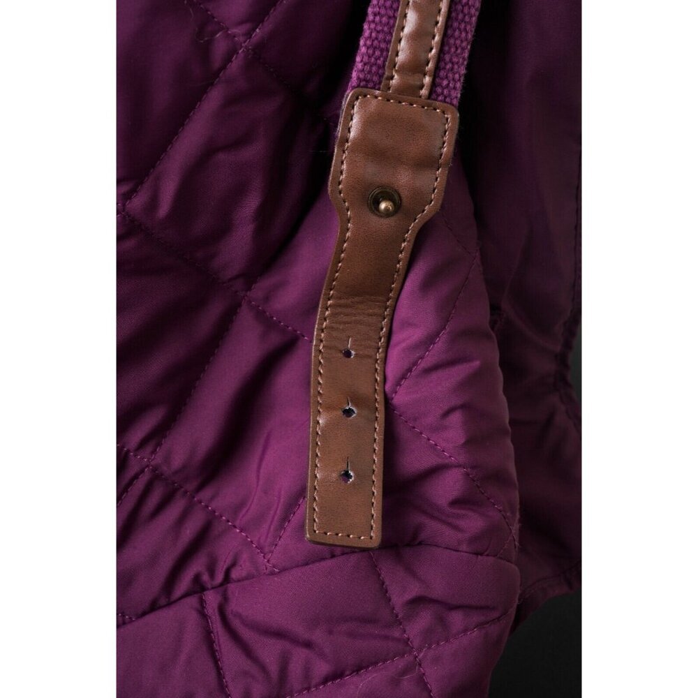LAUREN Ralph Lauren Purple Quilted Jacket with Buckle Collar - Picture 4 of 16
